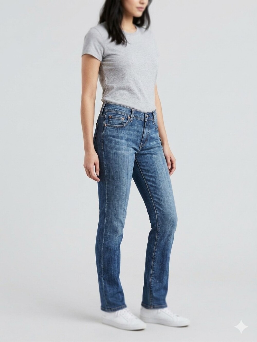 Levi’s 505 Straight Leg Jeans Medium Wash Size 10M Stretch Classic Streetwear